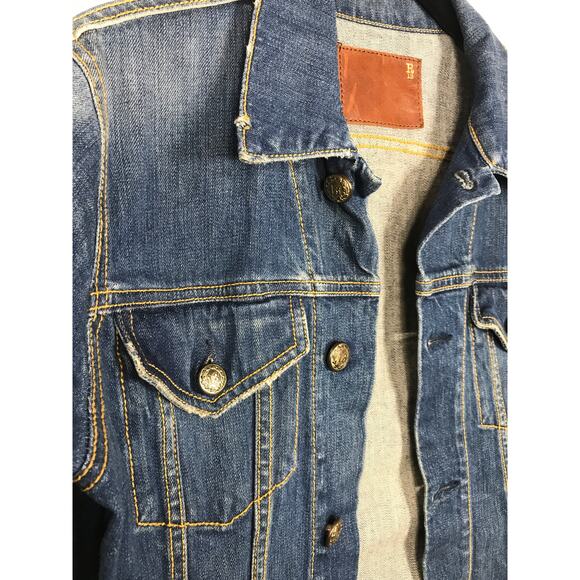 R13 Women's Denim Jean Jacket Street Designer Luxury Casual - Picture 5 of 14